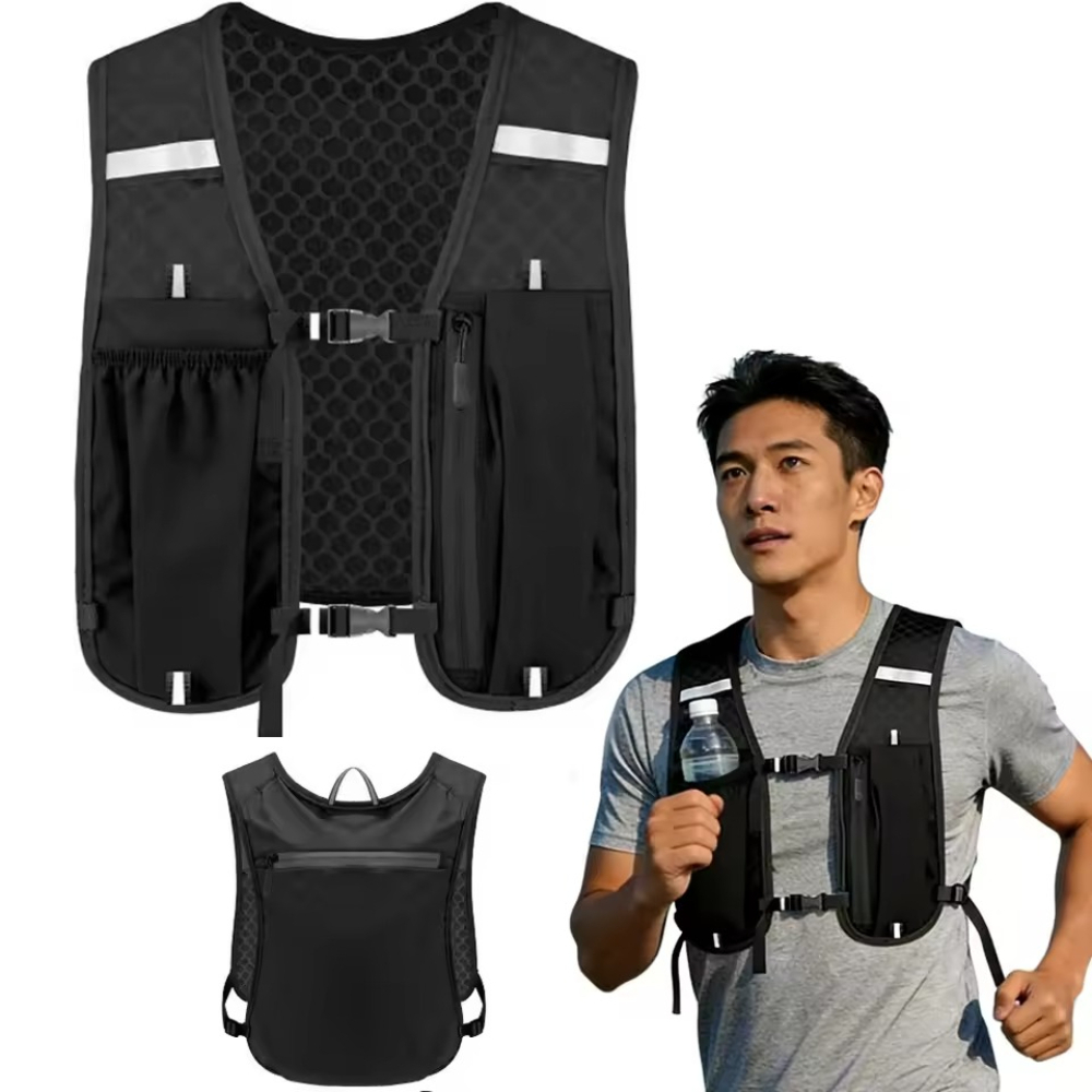 Running Gear - Lauf-Hydrationsweste für Damen und Herren, Wasserabweisend,