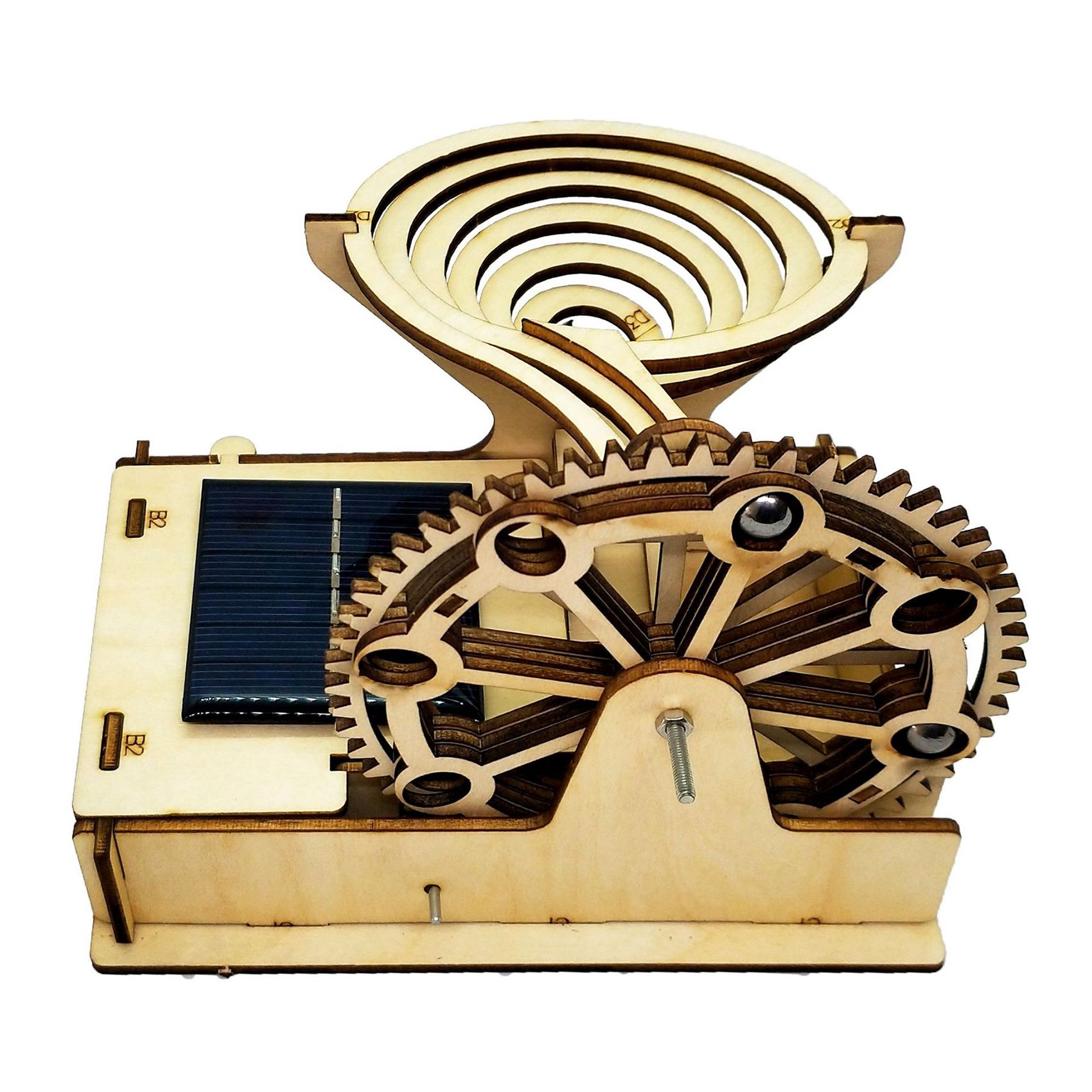 Running Gear Vehicle - Praktische 3D Holz Marmor Run Track