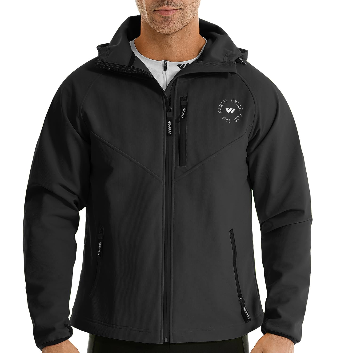 Running Gear Winter Men - Wulibike Winter-Radjacke für Herren, wasserdichte Laufjacke
