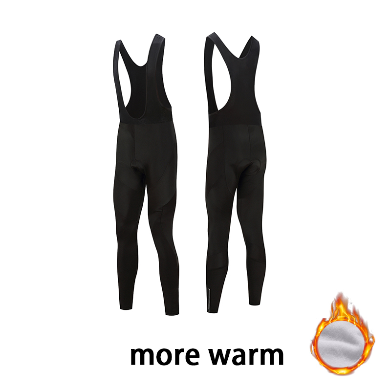 Running Gear Winter Men - Raudax Herren Klassische Schwarze Thermo-Fleece Winter-Radhose