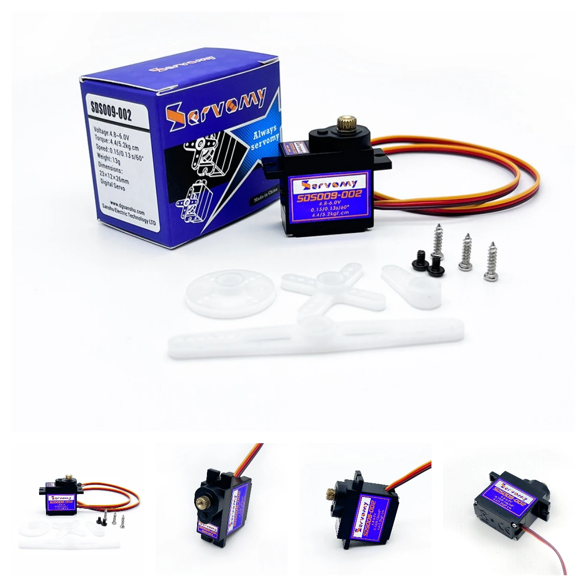 Running Gear Vehicle - 4 Stück Servomy SDS009-02 9g Servo