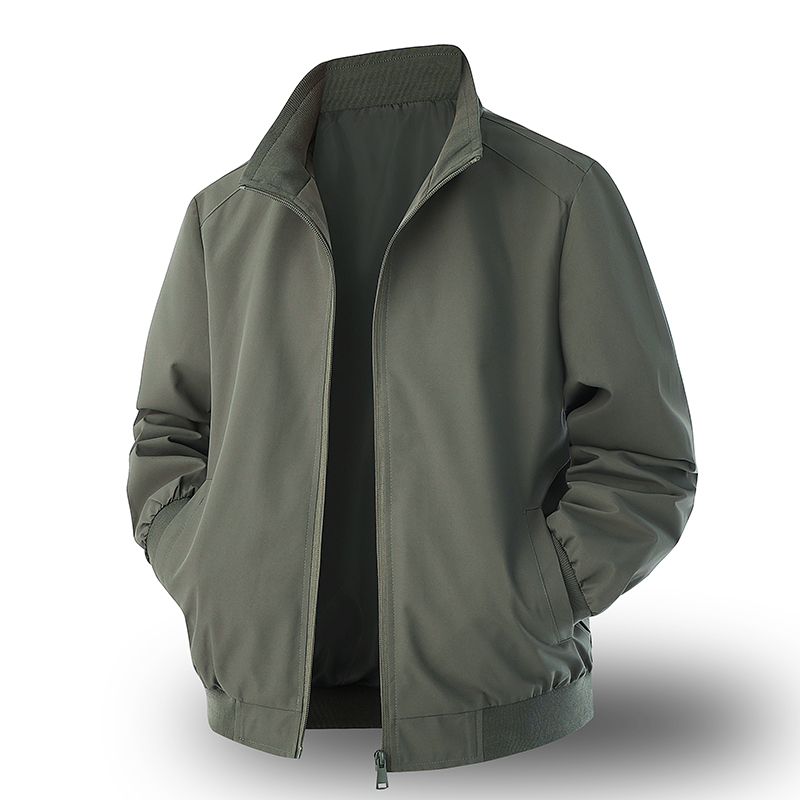 Running Gear Jacket - Herren Klassische Business-Jacke Windbreaker Reißverschluss-Jacke mit