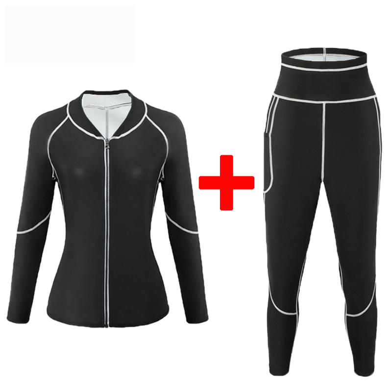 Running Gear - Saunaanzüge für Damen, Fitnessstudio, Kleidungssets, Laufen,