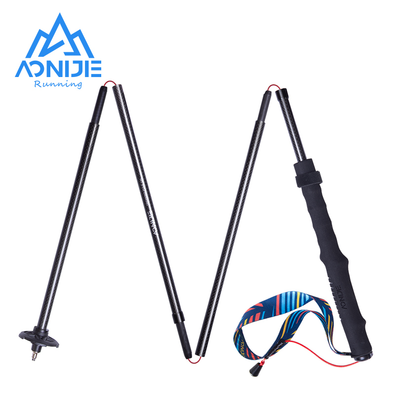 Trekking Pole Carbon - 2 Stück AONIJIE E4204 Leichte faltbare
