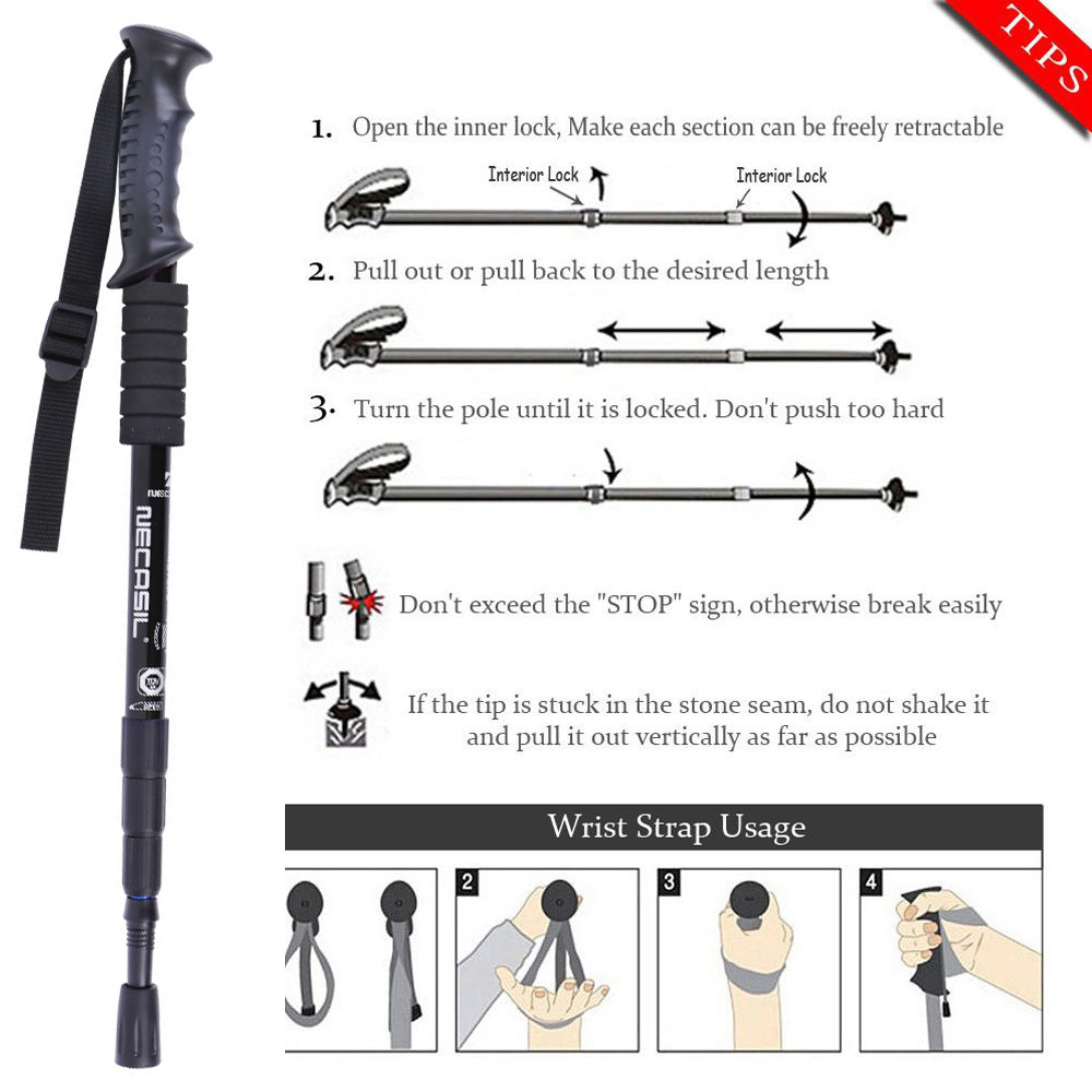 2 Stück/Set Trekkingstöcke Wan – Trekking Pole Carbon Bewertung und Preis