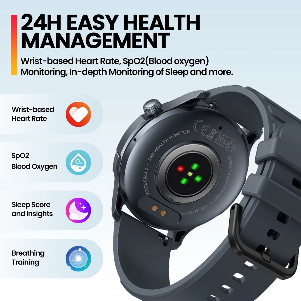 Neue Smartwatch Zeblaze Btalk  – Gps Running Watch Bewertung und Preis