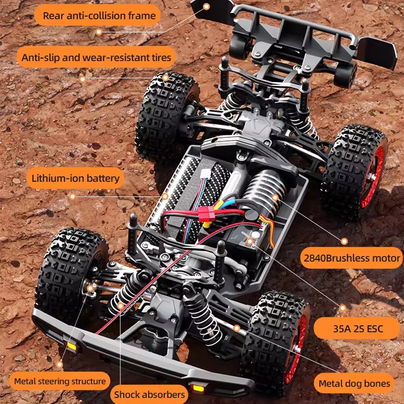 80KM/H Bürstenloser RC-Rennwag – Running Gear Vehicle Bewertung und Preis