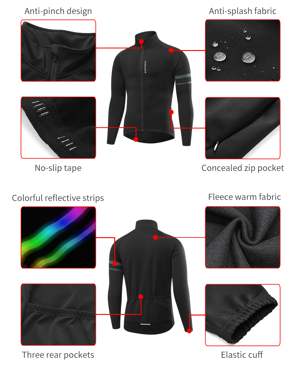 WOSAWE Herren Thermo-Winter-Fa – Running Gear Jacket Bewertung und Preis